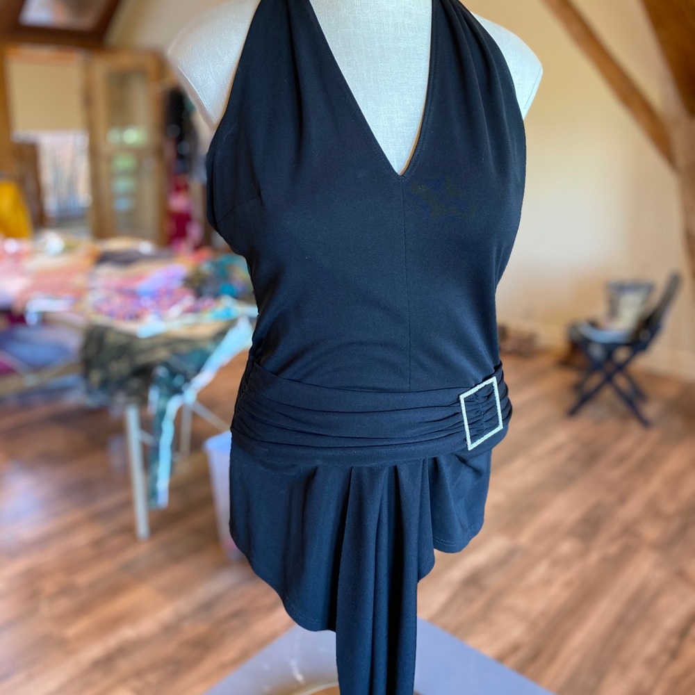 Black tie event halter top